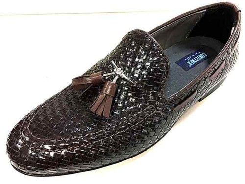 Mocassin loafer marron tressé - mocassin,