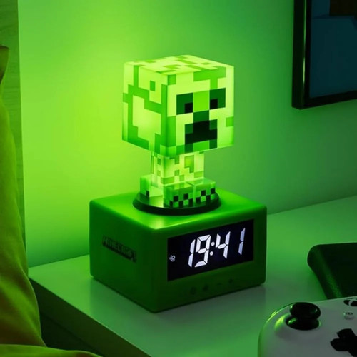 Minecraft réveil lumineux - réveil,