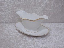 Antique Zeh Scherzer Porcelaine Design Saucière - Vintage Um 1930/40 - Bord Doré