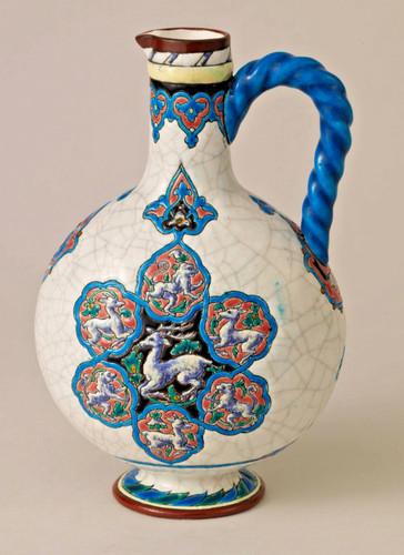 Emaux longwy vase - longwy., gourde