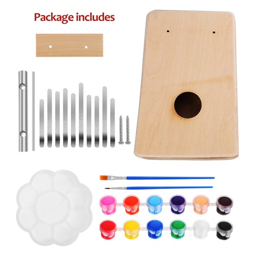 Piano pouce bois clés - bois, 10