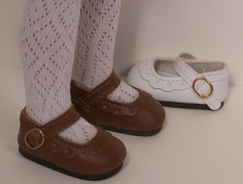 Brown classic doll shoes - doll,