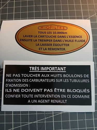 Autocollants filtre air - autocollants,