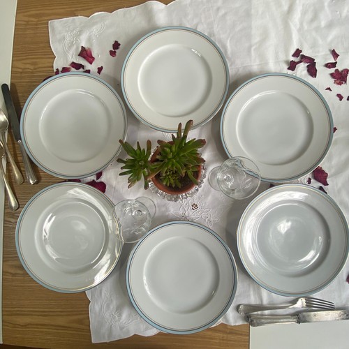 Assiettes plates porcelaine - 6,