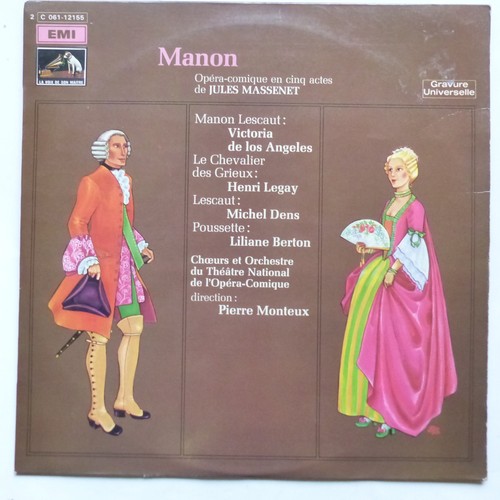 Manon jules massenet vistoria - jules,