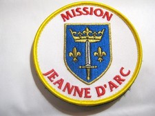 ECUSSON MARINE NATIONALE MISSION JEANNE D'ARC SCRATCH AU DOS 90MM