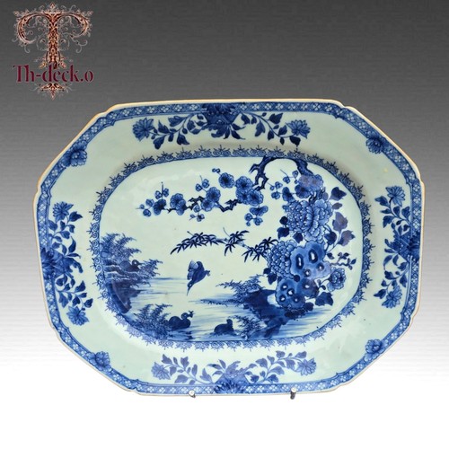 Chine plat porcelaine bleu - chine,