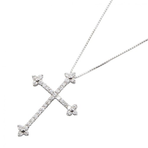 Bijoux collier croix diamant - collier,