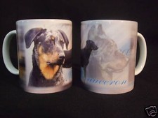 Tasse / Mug - motif chien  BEAUCERON arlequin
