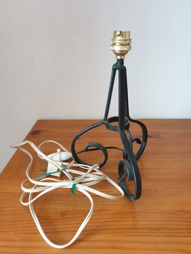 Pied lampe fer forgé - en,