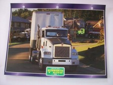 CARTE FICHE CAMION TRACTEUR CAPOT KENWORTH T 800 1995