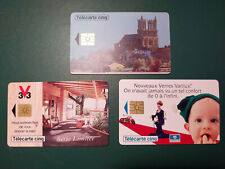 3 TELECARTES CINQ UNITES