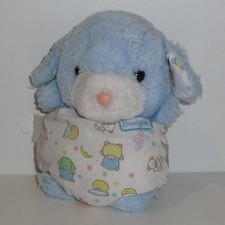 Doudou Lapin Boulgom - Bleu blanc