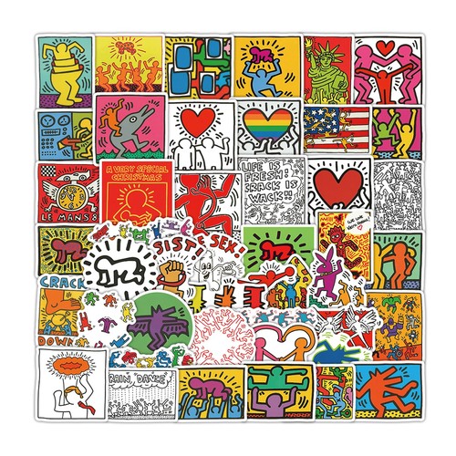 50pcs keith haring street - 50pcs,