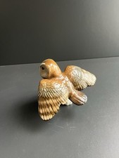 Chouette Hibou en porcelaine Karl ENS Oiseau Statuette