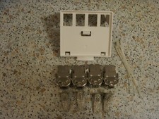 4 PRISES RJ 45 POUR TABLEAU DE