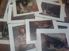 Collection du chèque Tintin Les chefs d’œuvre de la peinture lot de 12