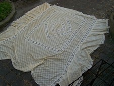 Couvre-lit Ancien Dentelle