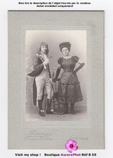 JEUNE COUPLE COSTUMÉ, THÉÂTRE, PHOTOGRAPHIE HENRY à LUNÉVILLE -B55