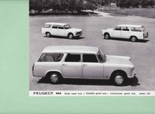  photo de presse / press photo original Peugeot 404 Break / Familiale 1971