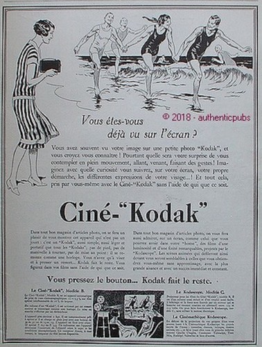 Publicite cine kodak kodascope - publicite,