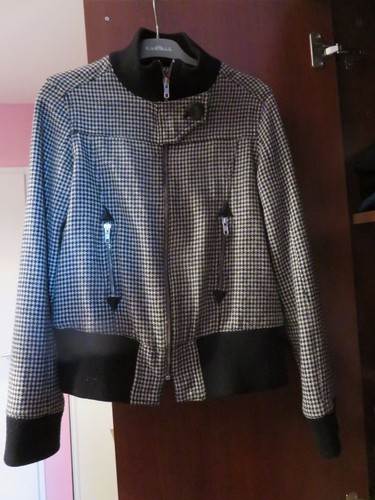 Veste noir blanc - et,