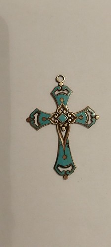 Croix laiton doré - croix,
