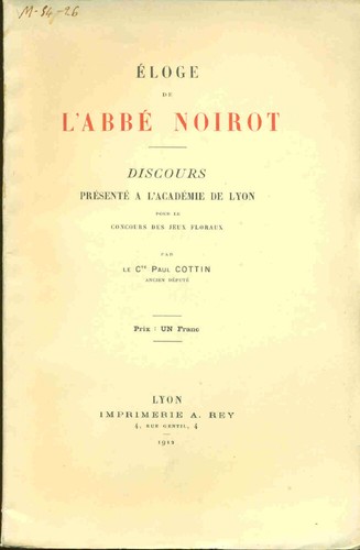 Eloge abbé - eloge, l'abbé