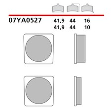 Paire Plaquette de Frein BREMBO Yamaha Avant Rd Dx 200 78>07YA05.27