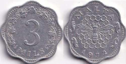 Mils 1972 malte - 3, malta