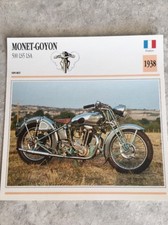 Monet Goyon 500 LS5 LSA 1938 Carte moto Collection Atlas France