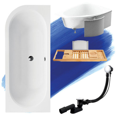 Baignoire angle avita 150x75 - baignoire,