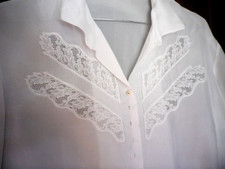 Joli Chemisier vintage blanc