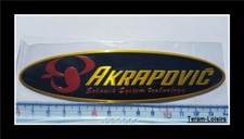 Plaque Aluminium Haute Température AKRAPOVIC OVAL pour Echappement Moto NEUF
