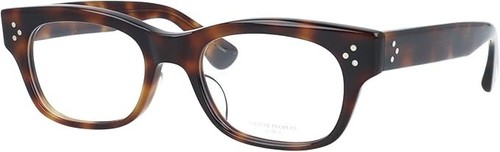 Lunettes demi carrées marron