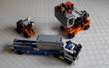 Lego technic - 42062 + 42088 - Transport de conteneurs + Nacelle élévatrice