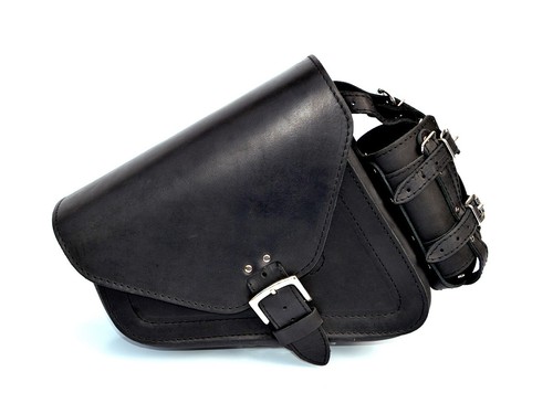 Haut cuir noir simple gauche - cuir,