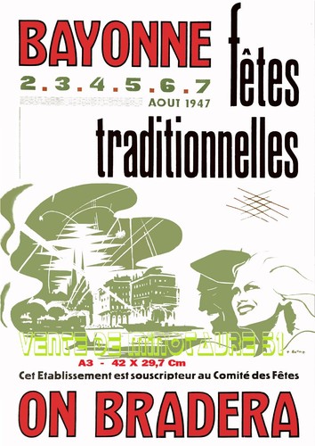 Fêtes bayonne 1947 a3 - fêtes, de