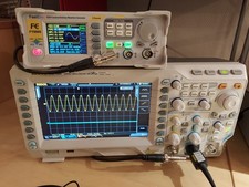 Oscilloscope Rigol DS2102A 100 MHz, 2 canaux, + générateur FY6900-60M, 2 canaux