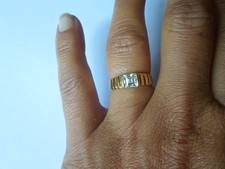 bague en plaqué or, jonc