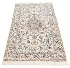 Tapis D'Orient Noué à la Main Persan Naïn 9La 245 X 153 CM Fein Inutilisé Beige