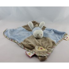 Doudou plat Ane Paco bleu marron escargot NOUKIE'S LOT DE 2 - 14426