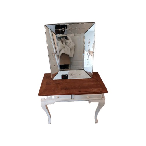 Joli miroir biseauté gravé - biseauté,