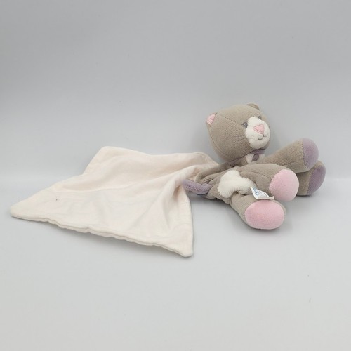 Doudou chat gris rose - , violet