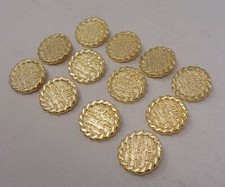 Lot de 12 Boutons vintage en