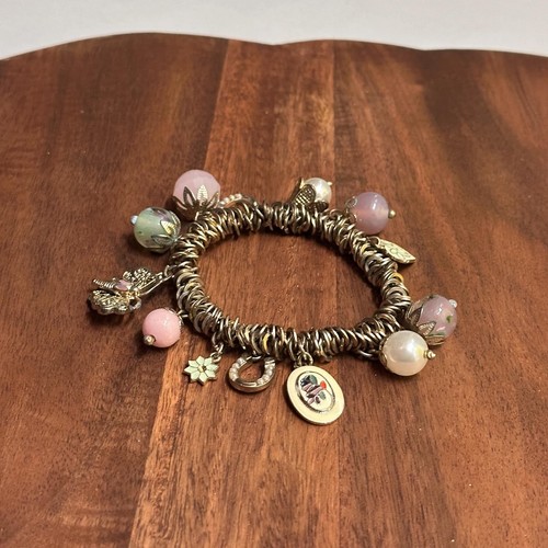 Bracelet charm vintage joli - bracelet,
