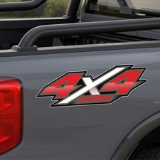 Kit 2 autocollants universels 4x4 TURBO pick-up tracteur camion...