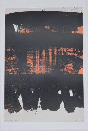 Pierre soulages lithographie - soulages, :
