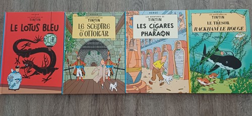 Tintin herge lot 4 bandes - -,