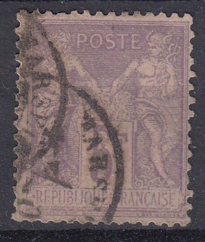 Timbre france sage violet - france,